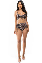 Load image into Gallery viewer, Mermaid Swimwear Animal Pattern High Waisted Two Piece Bikini Set
