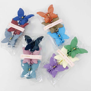 Ellison and Young Trio of Butterflies Hair Claw Set
