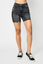 Load image into Gallery viewer, Judy Blue High Waisted Tummy Control Black Denim Jean Shorts
