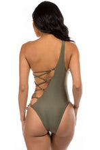 Load image into Gallery viewer, Mermaid Swimwear One Piece Strappy Cutout Swimsuit
