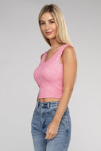 Ladda upp bild till gallerivisning, Zenana Cropped Ribbed Knit Tank Top
