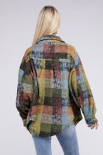 Carregar imagem no visualizador da galeria, Bibi Multicolor Checkered Plaid Button Down Relaxed Fit Shacket
