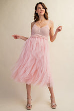 Carregar imagem no visualizador da galeria, Sweet Generis Tulle Crochet Midi Dress
