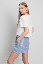 Ladda upp bild till gallerivisning, Cotton Bleu by Nu Label Yarn Dye Striped Shorts
