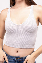 Load image into Gallery viewer, Zenana Washed Ribbed Cropped Tank Top
