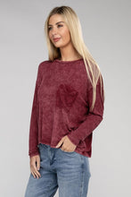 Load image into Gallery viewer, Zenana Stone Washed Soft Ribbed Oversized Relaxed Fit Top
