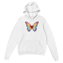 Cargar imagen en el visor de la galería, Classic Rainbow Butterfly Relaxed Pullover Hoodie
