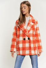 Load image into Gallery viewer, Davi &amp; Dani Fuzzy Boucle Textured Double Breasted Coat
