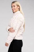 Carica l&#39;immagine nel visualizzatore di Gallery, Ambiance Fluffy Lined Zip Up Jacket
