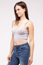 Load image into Gallery viewer, Zenana Washed Ribbed Cropped Tank Top
