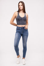 Carregar imagem no visualizador da galeria, Zenana Washed Ribbed Cropped Tank Top
