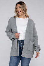 Load image into Gallery viewer, Zenana Plus Size Open Front Waffle Knit Cardigan
