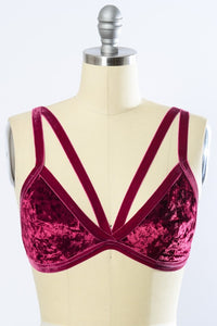 Leto Crushed Velvet Bralette