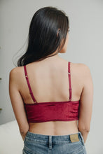 Load image into Gallery viewer, Leto Velvet and Lace Half Cami Top
