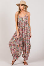 Load image into Gallery viewer, SAGE + FIG Multi Paisley Boho Jogger Jumpsuit
