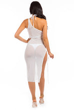 Cargar imagen en el visor de la galería, Mermaid Swimwear Sexy Sheer Strappy Cover Up Dress
