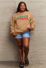 Load image into Gallery viewer, Simply Love SANTA&#39;S FAVORITE Graphic Sweatshirt
