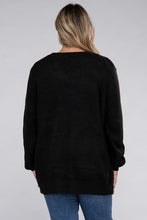 Cargar imagen en el visor de la galería, Zenana Plus Size Open Front Waffle Knit Cardigan
