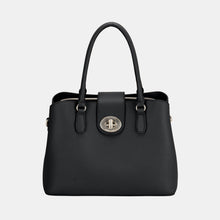 Ladda upp bild till gallerivisning, David Jones PU Leather Twist-Lock Tote Bag
