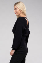 Cargar imagen en el visor de la galería, Zenana Criss Cross Wrap Soft Knit Top
