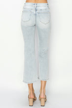 Ladda upp bild till gallerivisning, RISEN Mid Rise Cropped Flared Leg Blue Washed Denim Jeans
