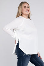 Load image into Gallery viewer, Zenana Plus Size Melange Baby Waffle Long Sleeve Top
