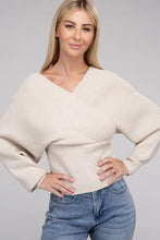 Cargar imagen en el visor de la galería, Zenana Criss Cross Wrap Soft Knit Top
