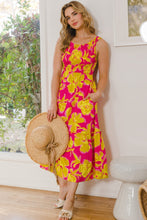 Carregar imagem no visualizador da galeria, ODDI Floral Smocked Midi Dress
