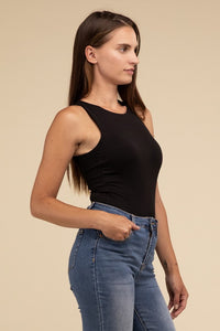 Zenana Sleeveless Padded Bodysuit