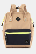 Carregar imagem no visualizador da galeria, Himawari Contrast Waterproof Backpack Bag with Reinforced Edges
