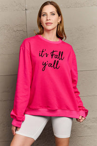 Simply Love IT'S FALL Y'ALL Graphic Sweatshirt