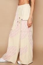 Cargar imagen en el visor de la galería, POL Crochet Contrast Drawstring Wide Leg Pants
