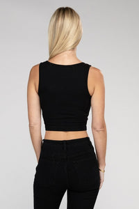 Zenana Premium Cotton Cropped Top