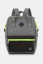 Carregar imagem no visualizador da galeria, Himawari Contrast Waterproof Backpack Bag with Reinforced Edges
