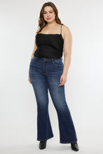 Ladda upp bild till gallerivisning, Kancan Mid Rise Dark Blue Washed Denim Flared Leg Jeans
