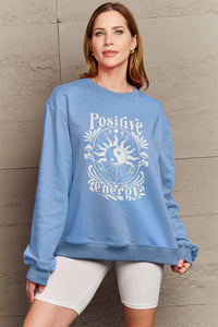 Simply Love POSITIVE ENERGY Graphic Sweatshirt