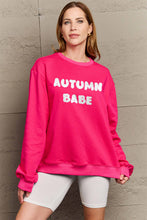 Cargar imagen en el visor de la galería, Simply Love AUTUMN BABE Graphic Sweatshirt
