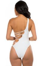 Load image into Gallery viewer, Mermaid Swimwear One Piece Strappy Cutout Swimsuit
