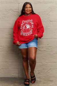 Simply Love POSITIVE ENERGY Graphic Sweatshirt