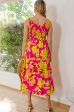 Load image into Gallery viewer, ODDI Floral Smocked Midi Dress
