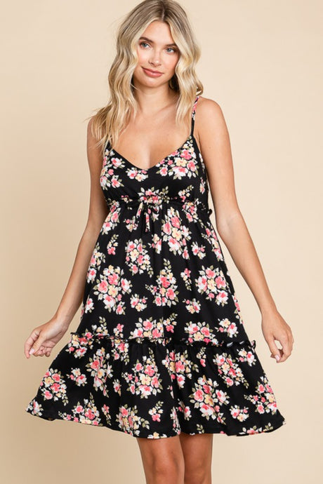 Culture Code Floral Frilly Cami Dress