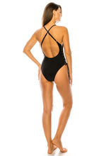 Load image into Gallery viewer, Mermaid Swimwear Classic Crisscross Strappy Open Back One Piece Swimsuit
