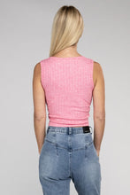 Carregar imagem no visualizador da galeria, Zenana Cropped Ribbed Knit Tank Top
