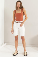 Cargar imagen en el visor de la galería, HYFVE Frilly Strap Ribbed Knit Bodysuit
