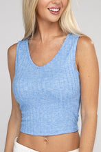 Ladda upp bild till gallerivisning, Zenana Cropped Ribbed Knit Tank Top
