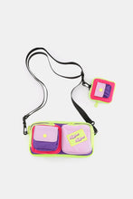 Carregar imagem no visualizador da galeria, Himawari Removable Strap Nylon Crossbody Bag with EarPods Bag
