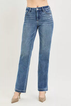 Carregar imagem no visualizador da galeria, RISEN Tummy Control 4way Stretch Mid Rise Straight Leg Denim Jeans
