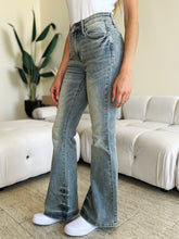 Load image into Gallery viewer, Judy Blue High Waist Flared Leg Blue Wash Denim Jeans
