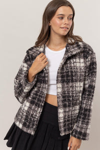 HYFVE Plaid Boucle Jacket