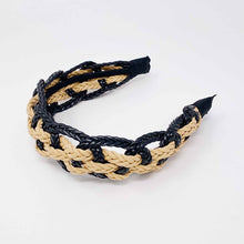 Load image into Gallery viewer, Ellison and Young Vegan Leather Braided Headband
